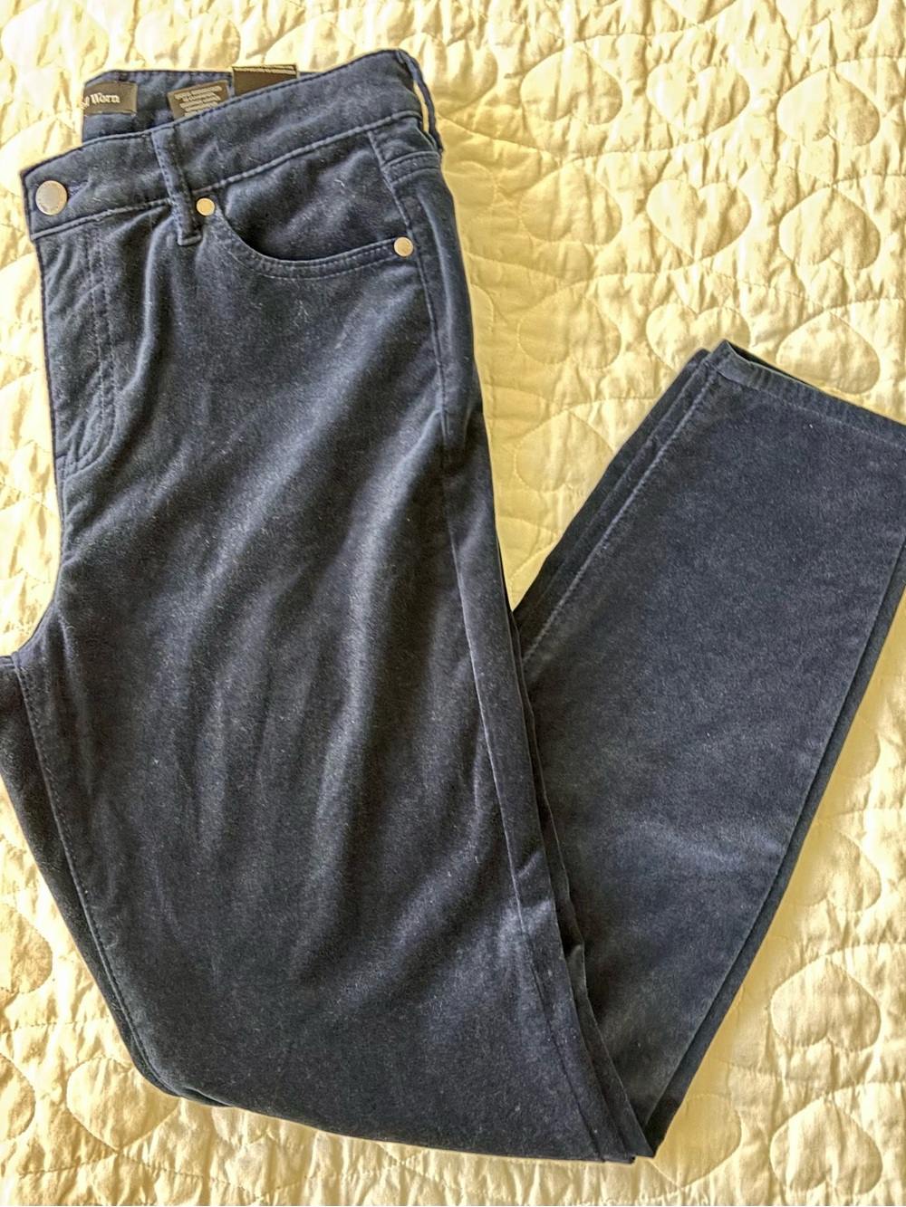 Well Worn Brand High Rise Velvet Jeans